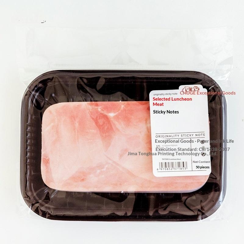 

1 Set Novelty Sticky Notes Notepad Creative Meat Food Series Notes Pads Student Stationery Cute School Office Supplies