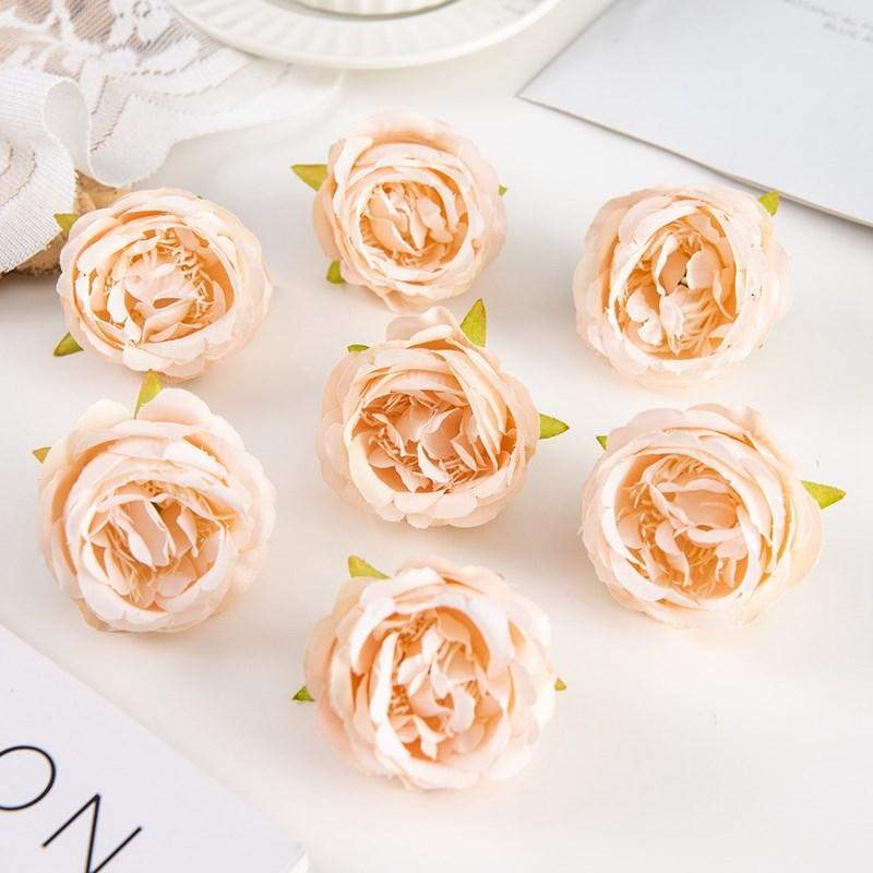 

Шелк Искусственный Цветок Роза Дом Комната Ваза Настольные Композиции Открытый Сад Свадебная Арка Свадебный Букет Сделай Сам Аксессуар для Скрапбукинга 5 pieces шампанского