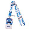Cute Planet Plushie ID Card Holder with Slide Case & Lanyard for Phone and Access Cards