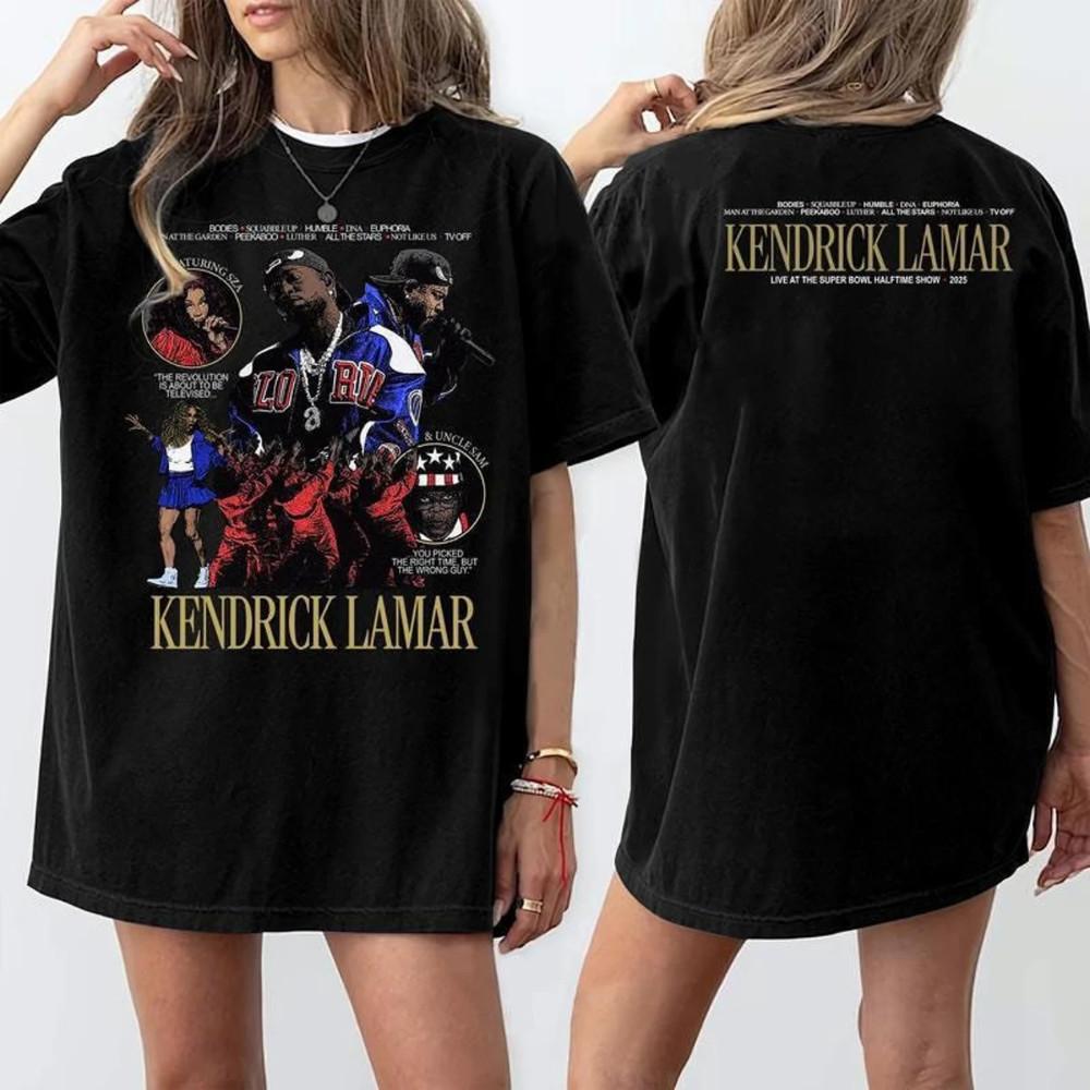 

Kendrick Lamar Tour T Shirt Rap Shirt Gift For Men Vintage Graphic T-shirt Unisex T-Shirt M
