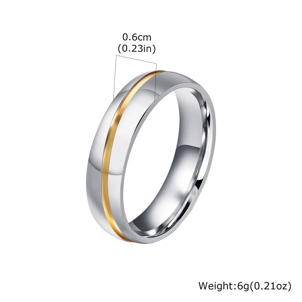 Vnox 2026 New Rings for Men Boys, Classic Stainless Steel Wedding Band, Anniversary Birthday Party Ring Couple Jewelry Gift