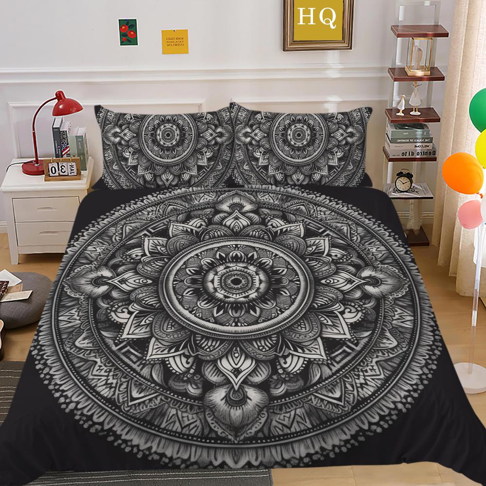 Set de lenjerie de pat Fashion Home Față de pernă imprimată poliester moale Seturi de husă de pilotă pentru bărbați de dimensiune dublă Decorarea casei