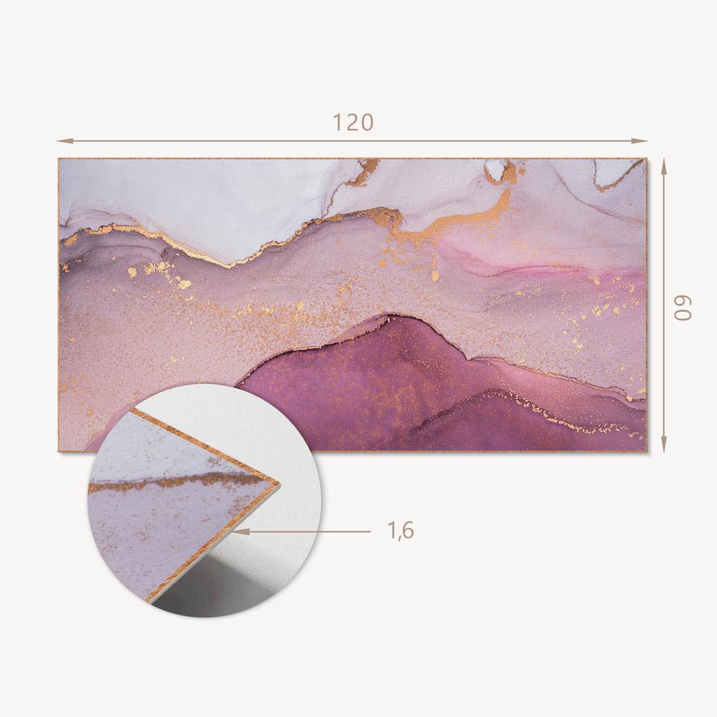 Winylowy Panel Samoprzylepny Do Pokoju Młodzieżowego 120X60 Cm Abstrakcyjny Krajobraz Z Falami