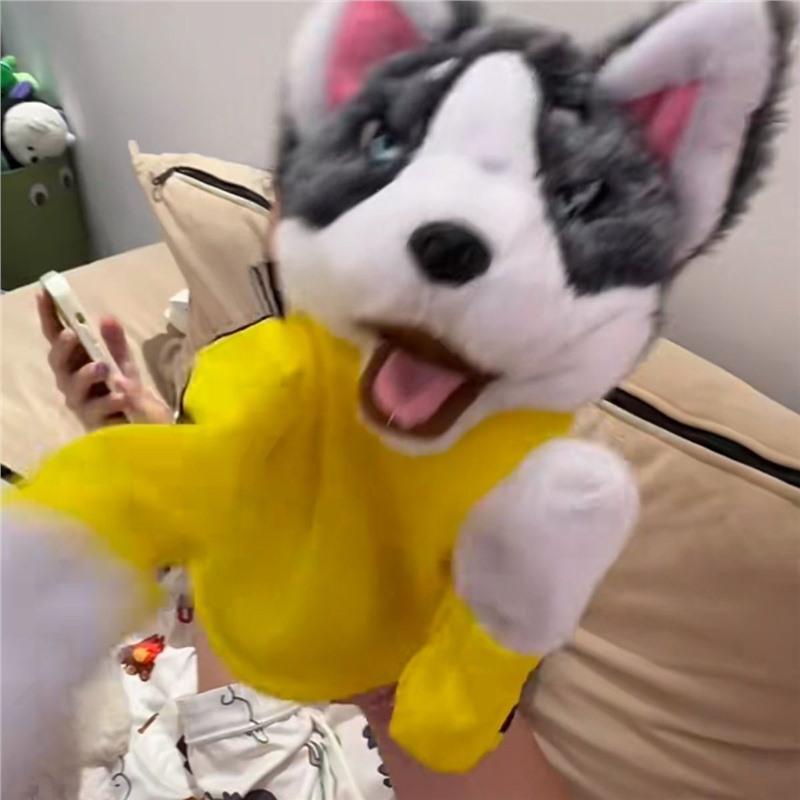 

Интерактивная плюшевая перчатка-кукла хаски со звуком Standard