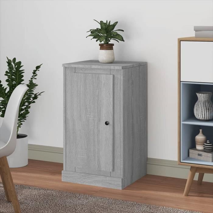 VidaXL Buffet sonoma gris 37,5x35,5x67,5 cm bois d'ingénierie 816212