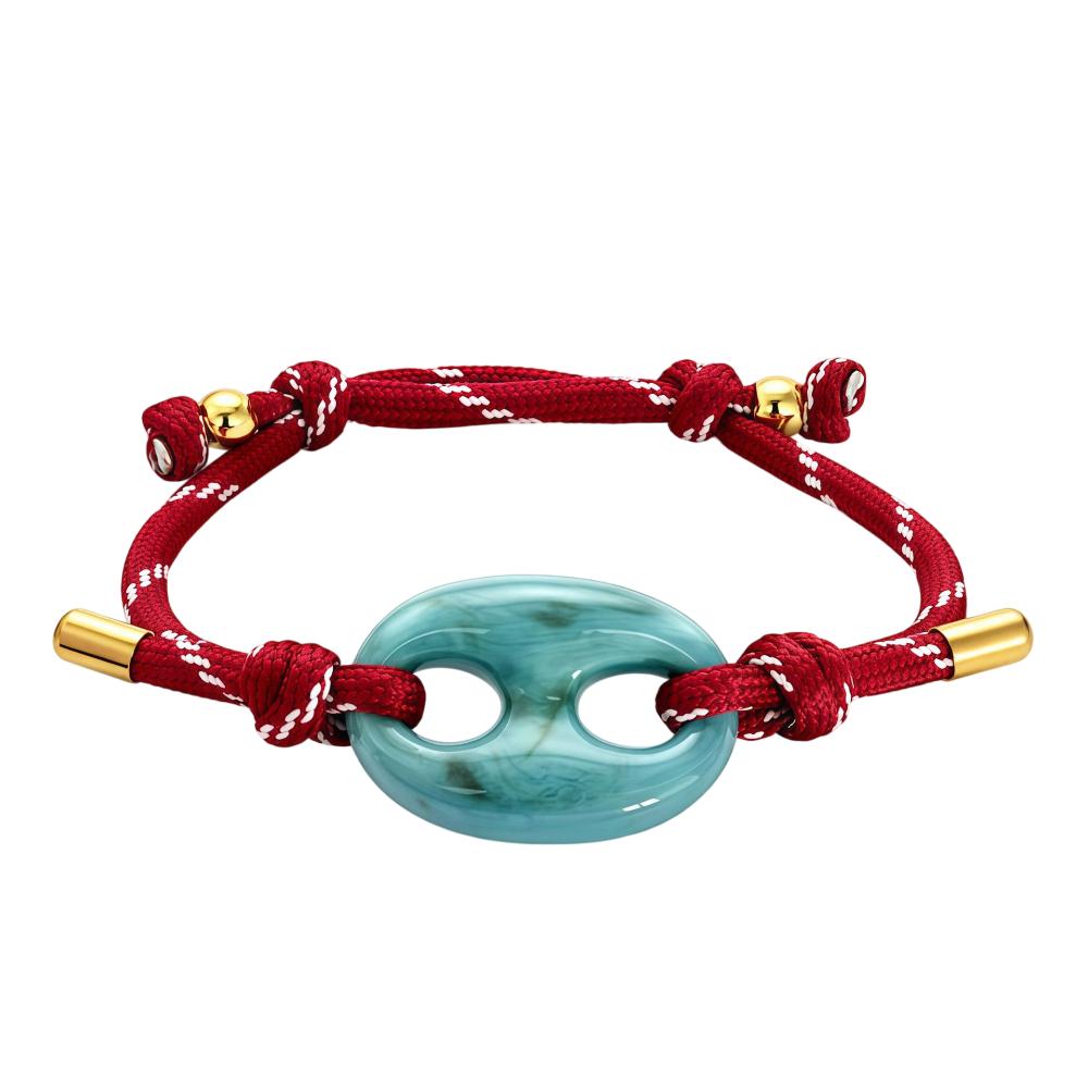 Western Style Pig Nose Retro Bracelet Adjustable Handmade Charm Bracelet Lightweight Resin Women's Bracelet Jewelry Accessories
