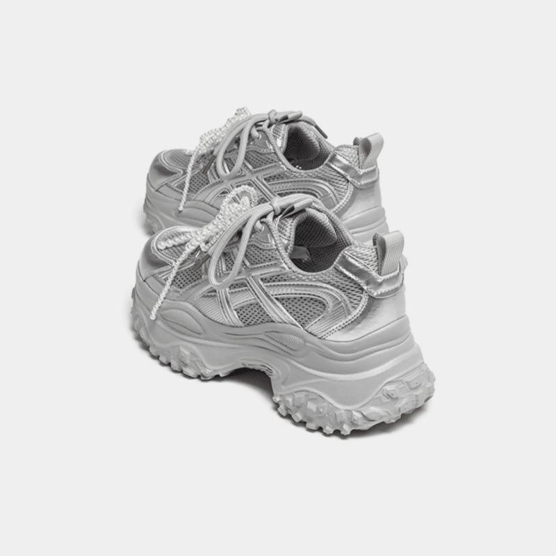 Cyclone shoes 6 thick-soled heightened breathable mesh casual sports shoes female dad shoes