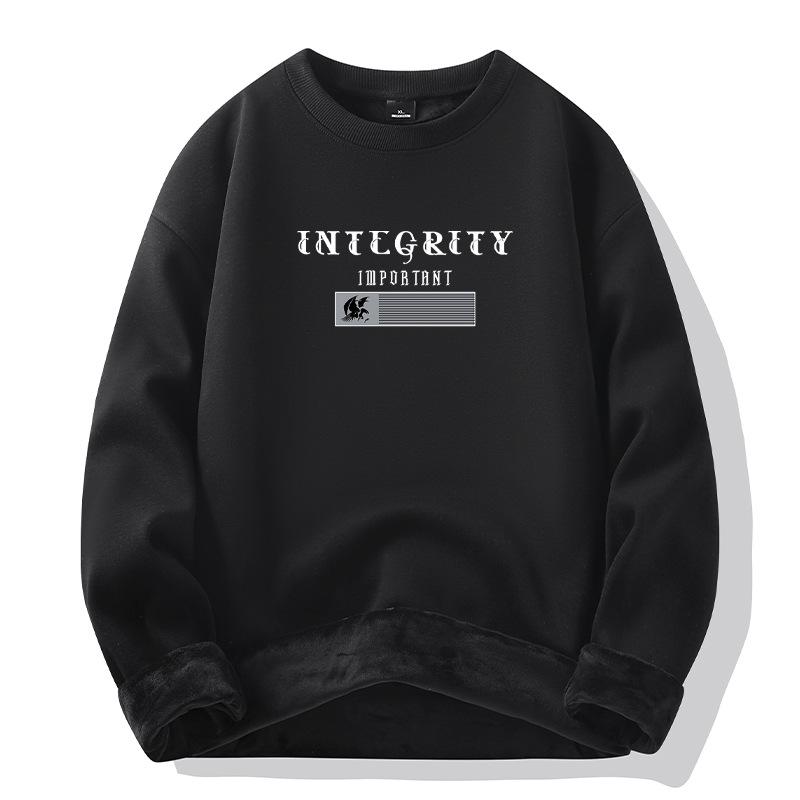 Men's padded hoodie men's autumn and winter new cotton sweater thickened loose warm jacket