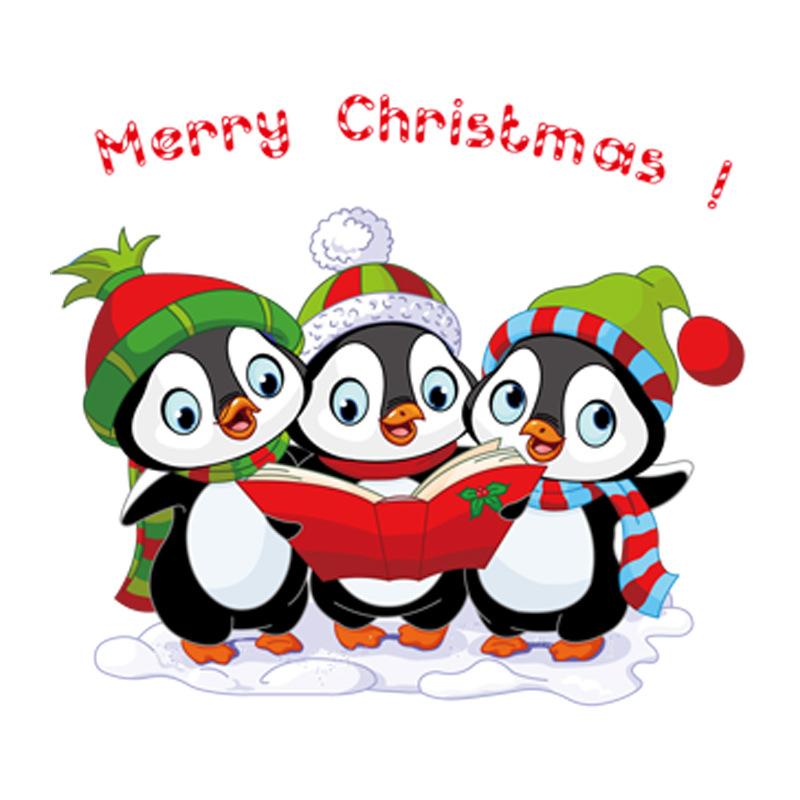 Christmas Reindeer Bell Electrostatic Glass Sticker Atmosphere Decoration