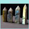 Wunderschön gefertigter natürlicher Labradorit Quarz Obelisk Kristallstab für Zuhause Geschenk