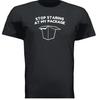 STOP STARING AT MY PACKAGE FUNNY GIFT DAD XMAS GIFT T Shirt Size Tshirt T-Shirt