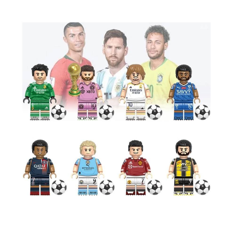 (Haaland)Soccer Super Star Building Block Toy Messi Ronaldo Mini Figure Doll Plastic Abs