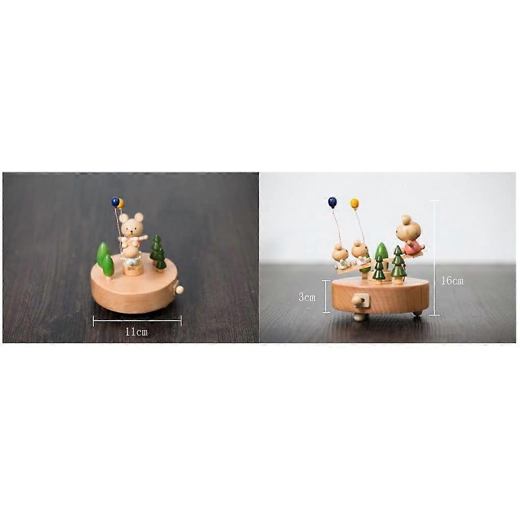 Music Box Wooden Music Box With Music Music Box "Seesaw"