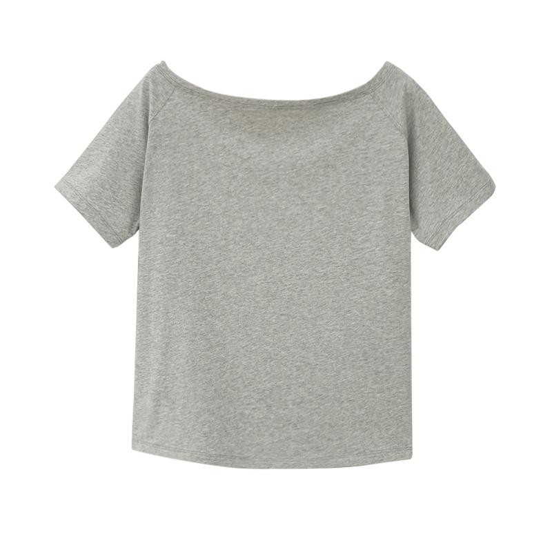 Fashion New Round Neck Sexy Short Sleeve Casual T-shirt Women Summer Tops Solid Simple Loose Women's T Shirts Elegant Cotton Ladies Tee Clothes 26367