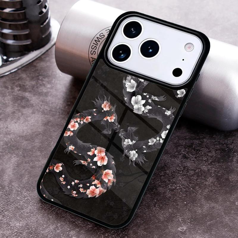 Snake Flower Phone Case For iPhone 17,16e,15,14,13,12,11,Mini,Pro,MAX Soft Silicone Cover