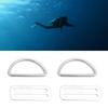 D Ring Lightweight Portable Silver Stainless Steel