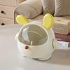 Cute Rabbit Desktop Waste Bin With Lid Large Capacity Sundries Organizer Home Office Desktop Ornament Multifunction Storage Box