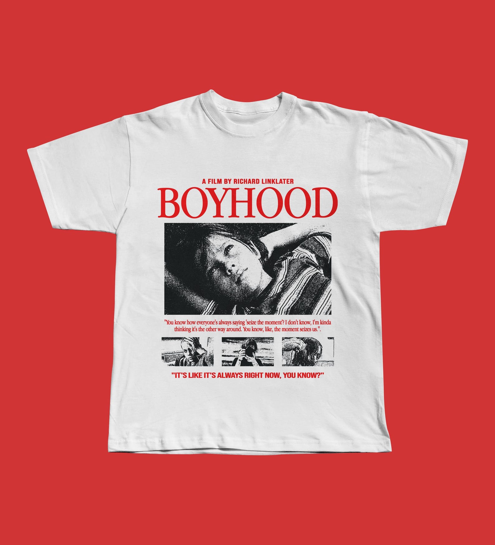 Boyhood Movie Graphic Tee | Richard Linklater Coming of Age Film T-Shirt M