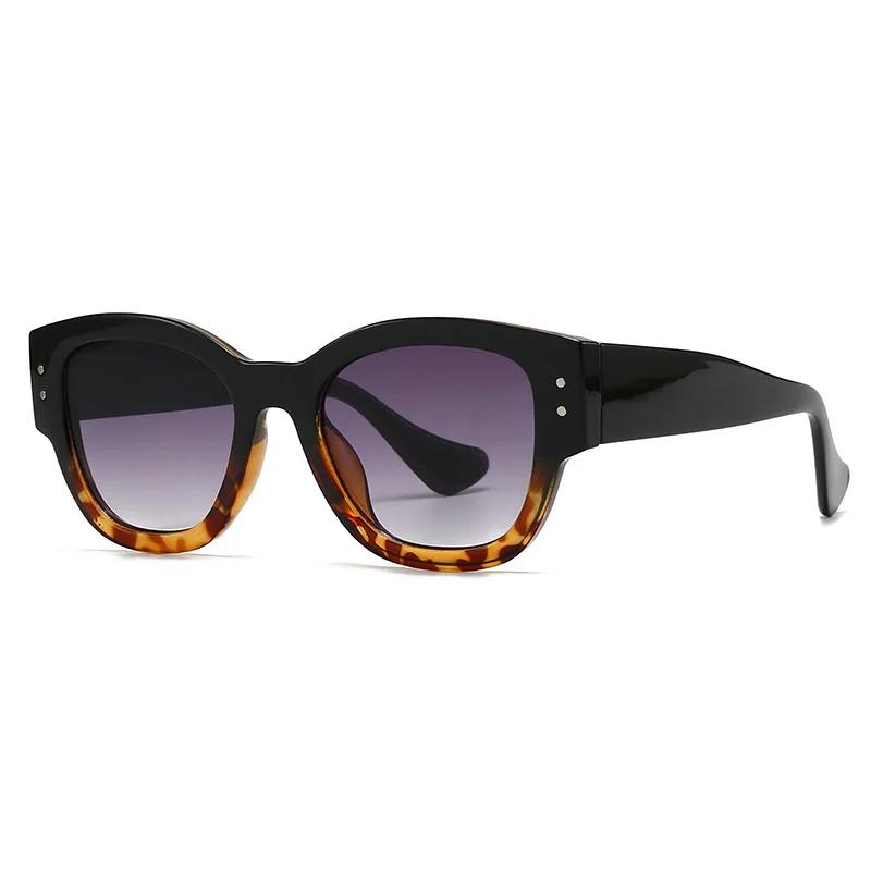 

Classic Rivet Retro Cat Eye Sunglasses Women For Men Fashion Vintage Punk Sun Glasses Popular Big Frame Travel Eyeglasses UV400