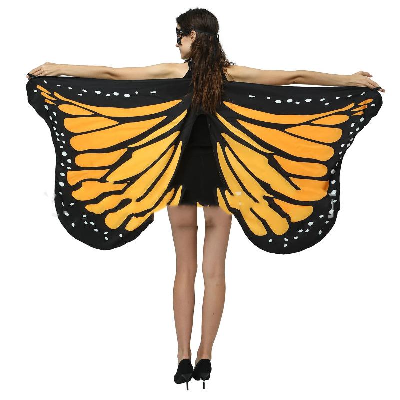 

Butterfly Wings Cloak Role Play Accessories Stage Dress Up Shawl Party Costume Props Gradient Butterfly Wing Costume Accessories 150x70cm
