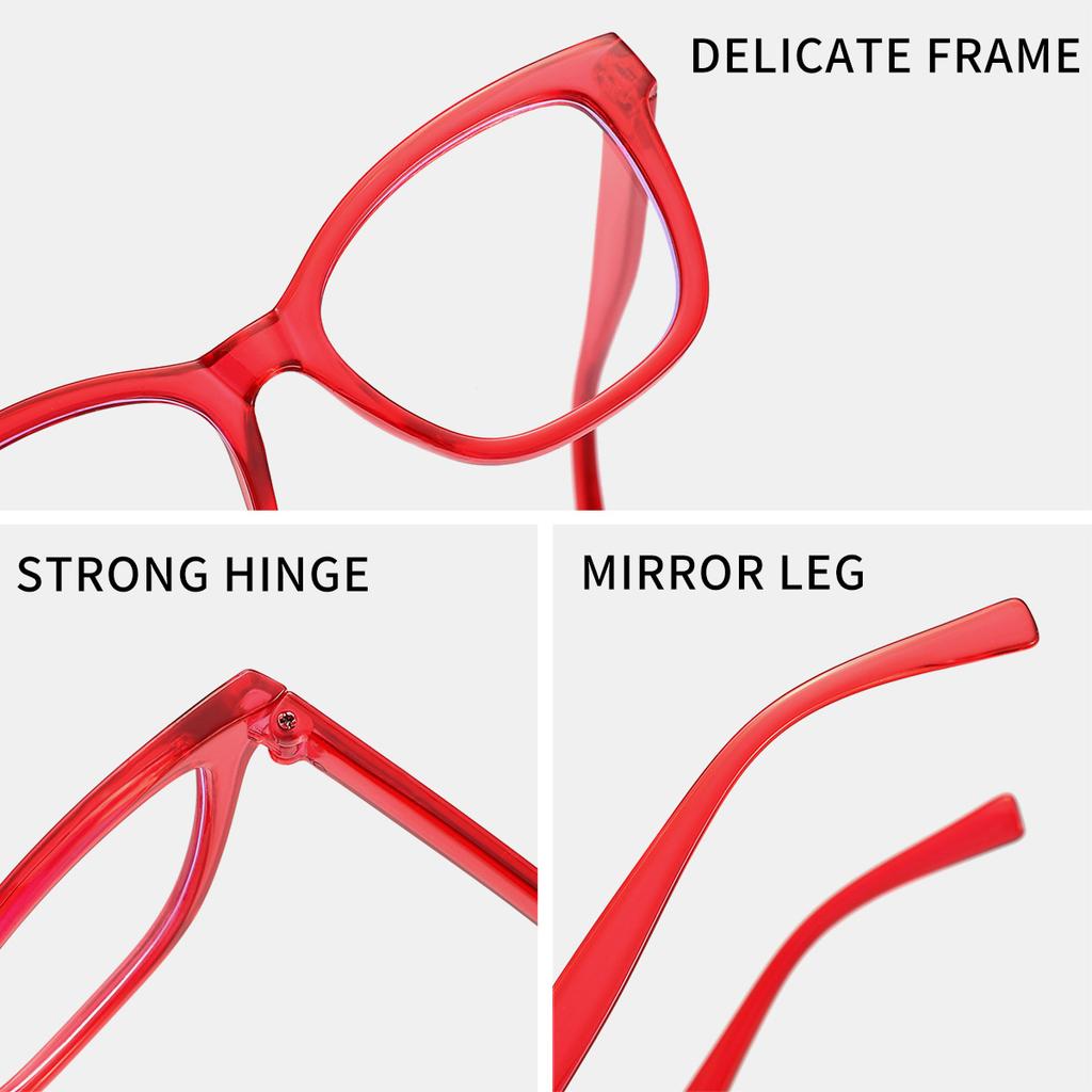 Transparent Square Computer Glasses Frame Women Men Anti Blue Light Rectangle Eyewear Blocking Optical Spectacle Eyeglasses