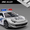 RUM1:32 Scale Ferrari Police Alloy Car Model Light & Sound effect diecast car Toys for Boys baby toys birthday gift car toys kids toys car model car