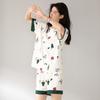 Mori pajamas women's fresh small floral summer new short-sleeved loungewear can be worn outside women's suits