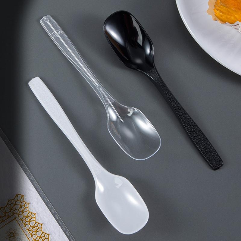 Mini Plastiklöffel Bestecklöffel für Gelee Eis Dessert Vorspeise Plastiklöffel für Partyzubehör