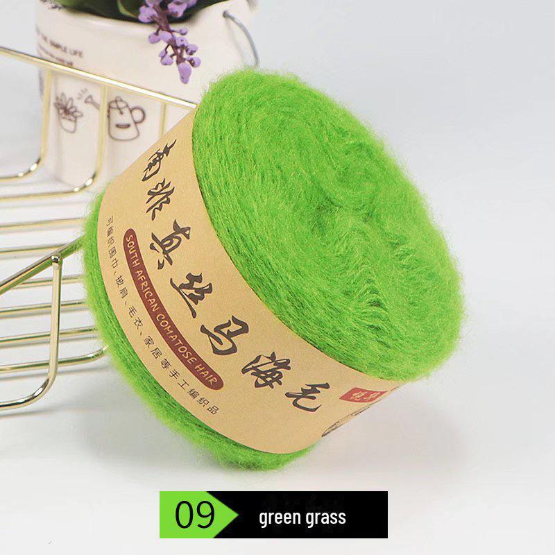 

Південноафриканська шовкова мохерова плюшева пряжа ручного плетення для шалей і светрів