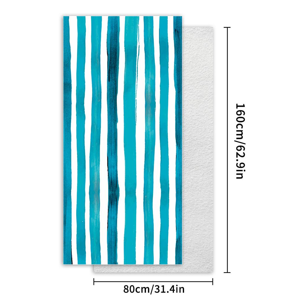 Stripe Series Double-sided Pile Beach Towel Microfiber Towel Printing Bath Towel