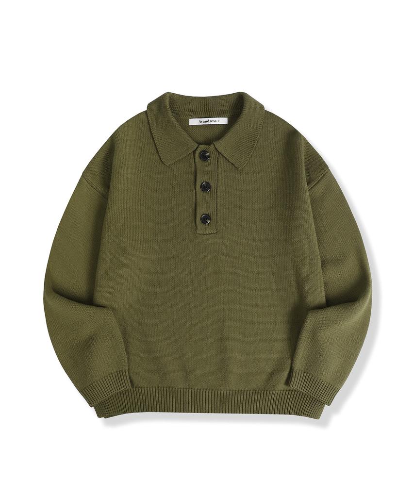 AVANDRESS Kamen Collar Knit Charcoal