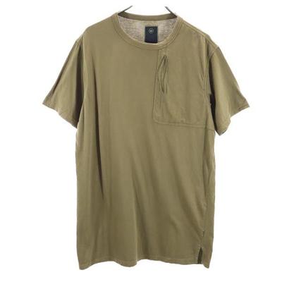 Maharishi Short Sleeve T-shirt M Brown Chest Pocket Men's Used
