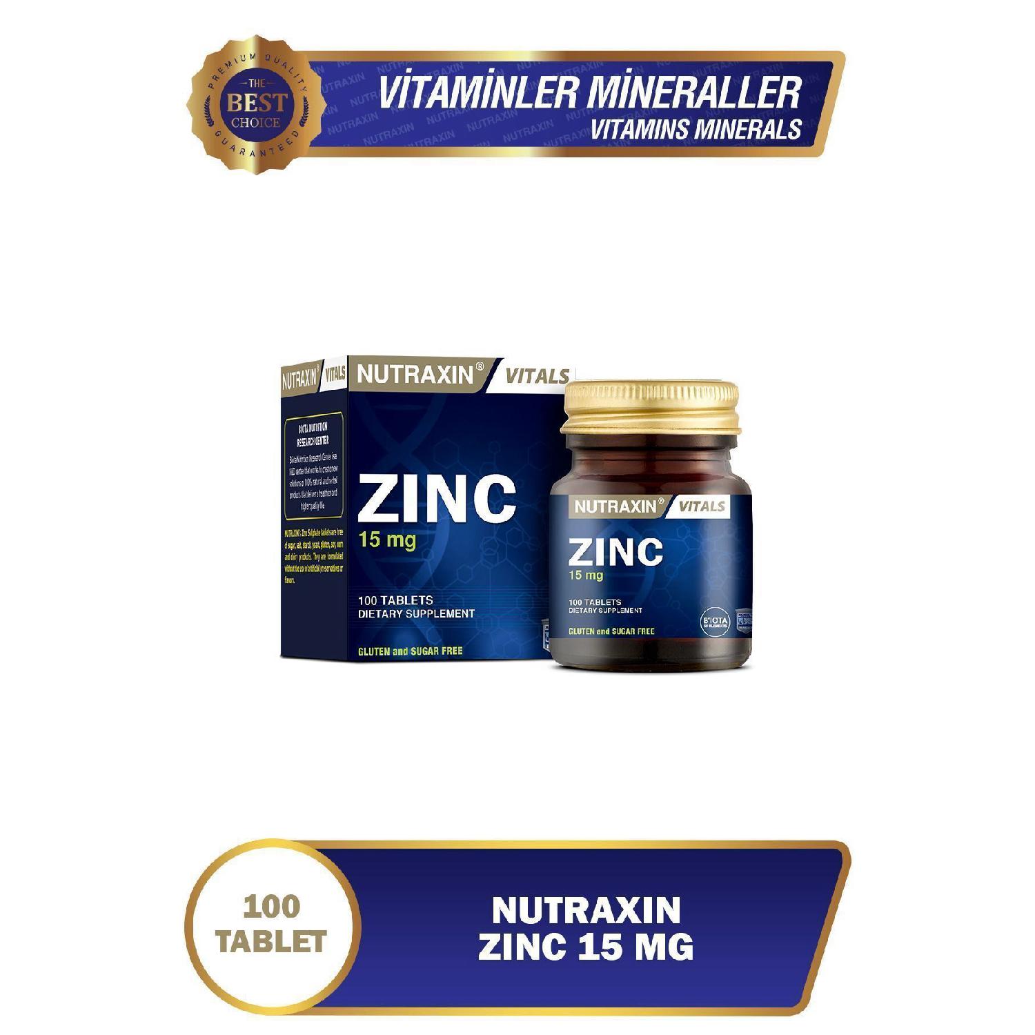 

Сульфат цинку 15 мг 100 таблеток