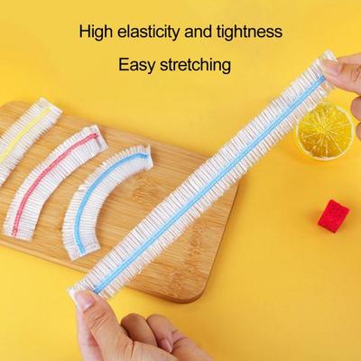 100Pcs Food Protection Lightweight Convenient Reusable Universal Kitchen Wrap Seal Covers Bowl Covers