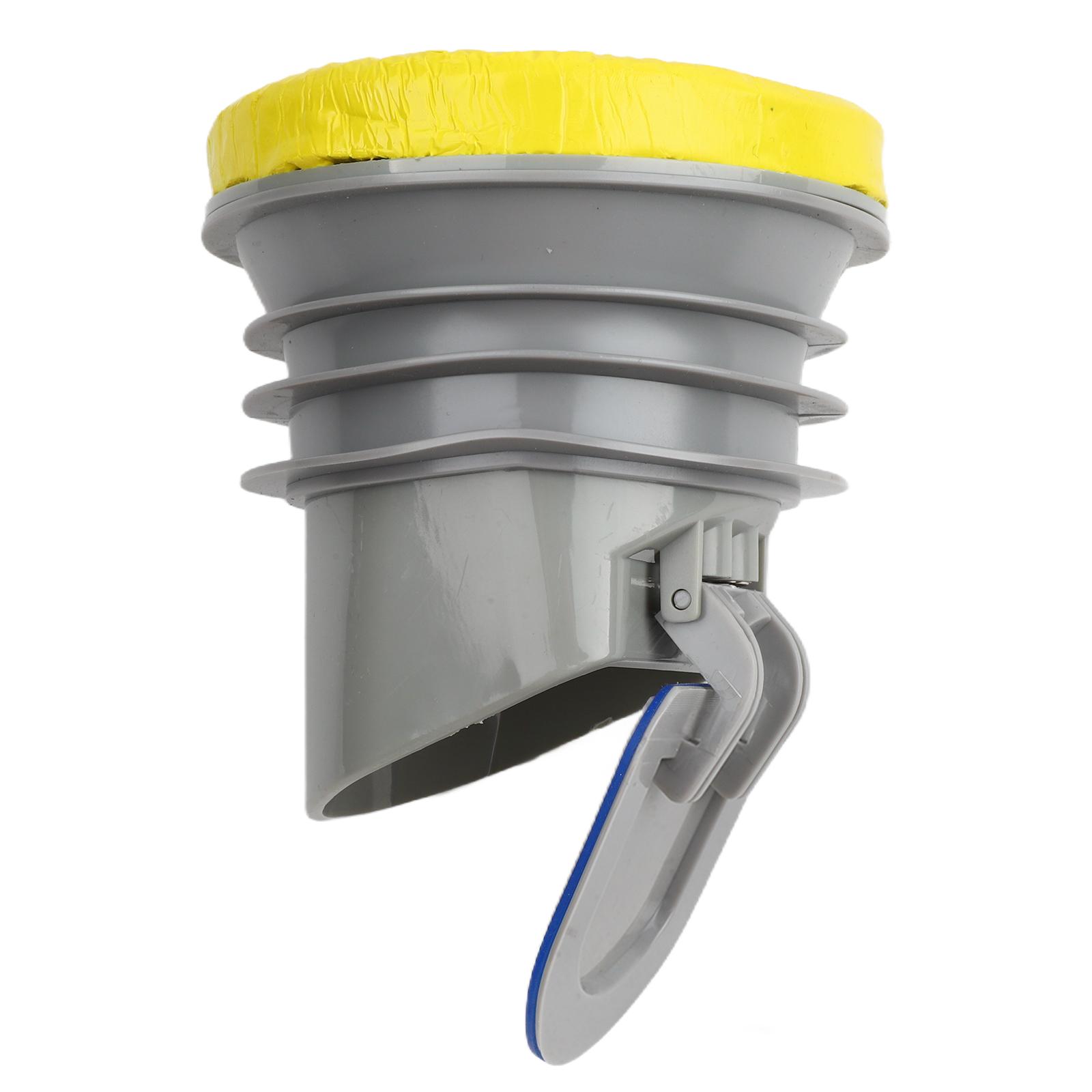 

Toilet Flange Flange Check Valve Toilet Accessories Wax Ring With Backflow Anti-backflow Check Valve Leak-Proof сірий