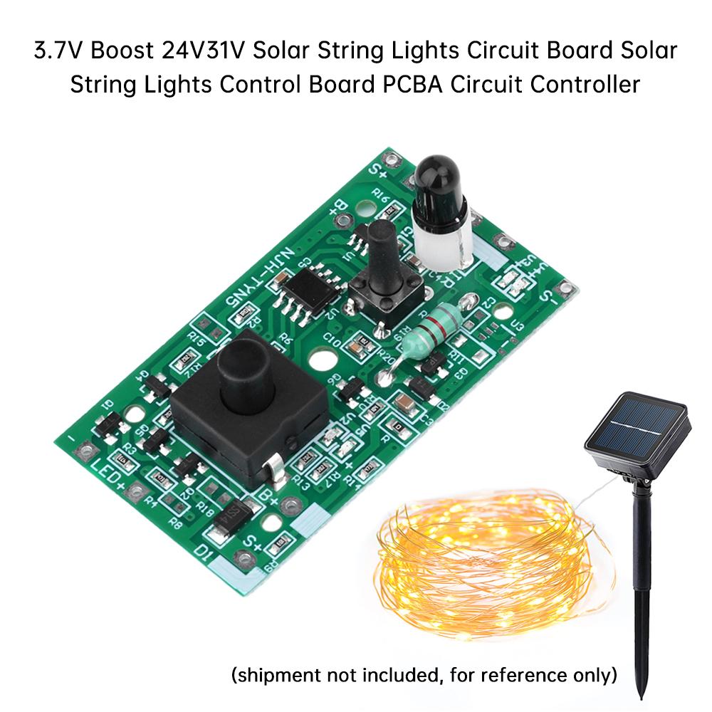 3.7V Boost 24V31V Solar Lamp String Circuit Board Solar String Light Control Board PCBA Line Controller