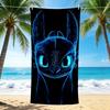 1Pc Blue Dragon'S Eyes Beach Towel, Quick Dry, Multi-Use for Beach Pool Gym Yoga Home Travel, Christmas, Halloween, Xmas Gift M928143