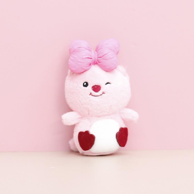 

Keychain Loopy Bow Cute Cartoon Girl Backpack Decorative Pendant Plush Doll Style A