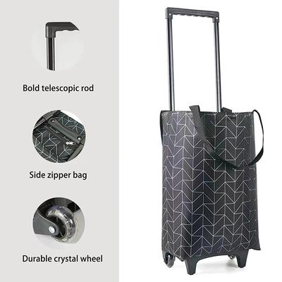 Shopping Cart For Grocery Shopping Household Luggage Express Bag Trolley Portable Trailer Folding Grocery Cart For The Elderly