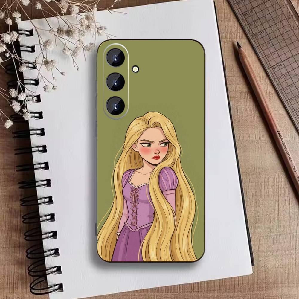 P-Rapunzel Princess Phone Case For Samsung Galaxy A73,A72,A71,A70,A52,A51 Others Soft Black Cover