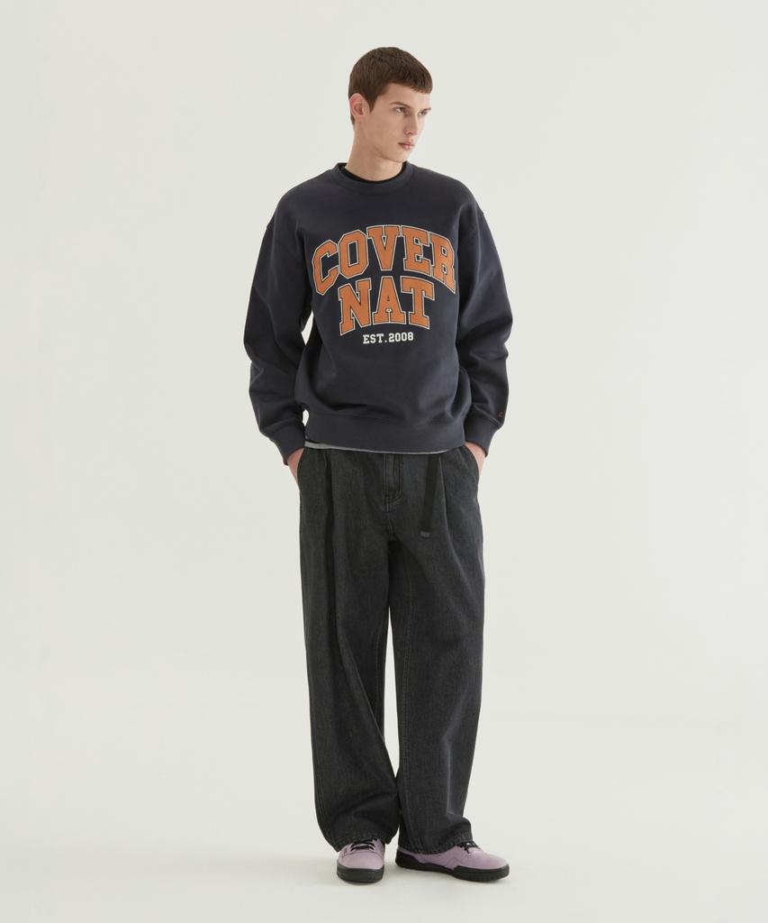 COVERNAT Cordura Semi-Wide Denim Easy Pants Black