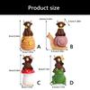 Resin Highlands Cow Sculpture Spring Desktop Ornament Resin Texture for Family with Kids and Pet Easy Cleaning