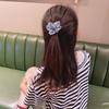 Korean Silk Gauze Flower Hair Tie Rubber Band for Girls