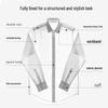 ROMON Men's Wool Blend Business Casual Shirt