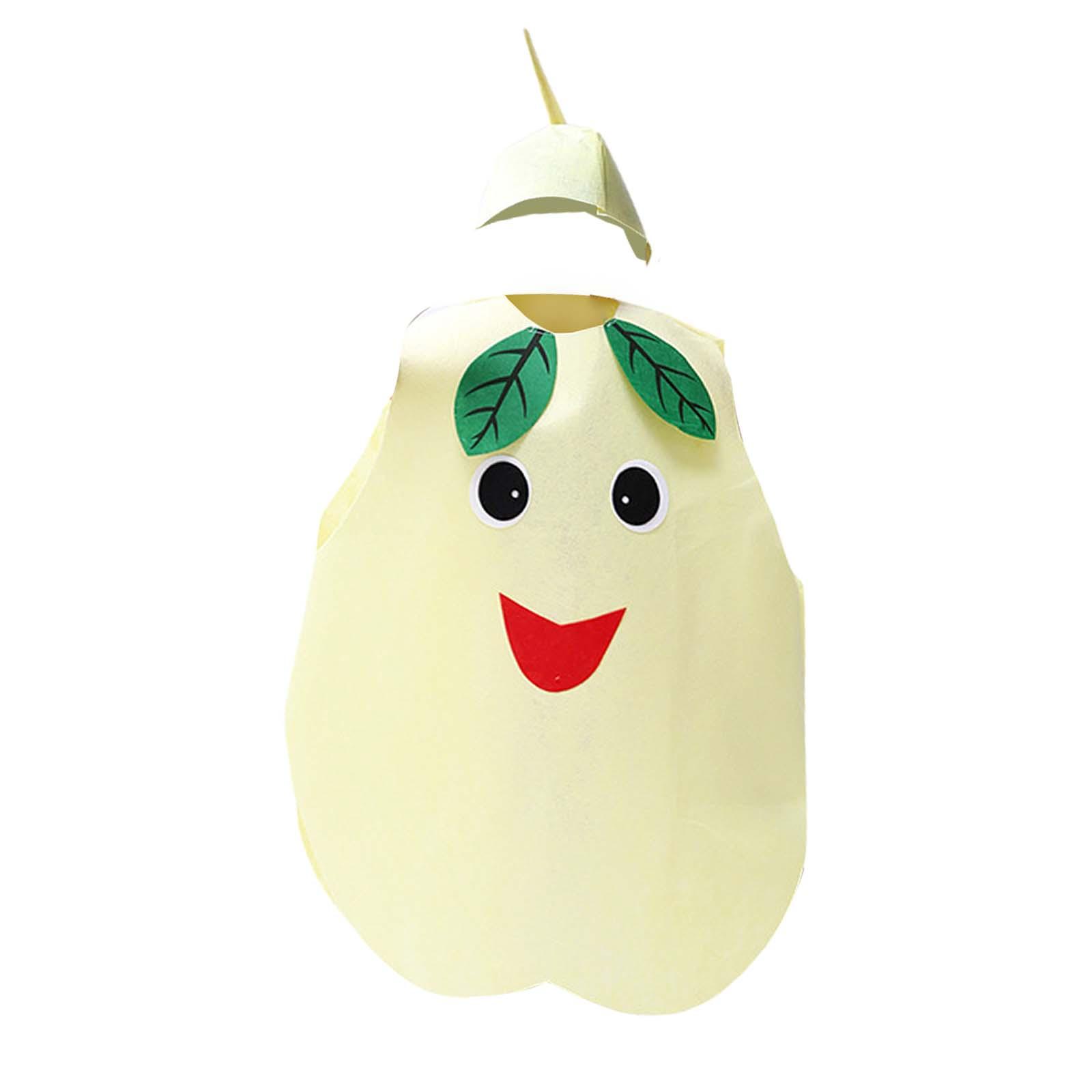 Volwassen Fruit Kostuum Nieuwigheid Slip-on Voedsel Cosplay Kostuums met Hoed voor Maskerade Podiumoptreden Vakantie Rollenspel Feest