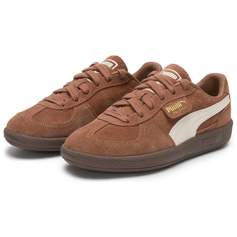 New PUMA Palermo Low Top Skateboard Shoes Unisex Brown 396463-56