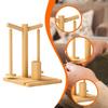 Crochet Yarn Holder Double Spindles Compact with Phone Stand Ball for Shelf Studios Home