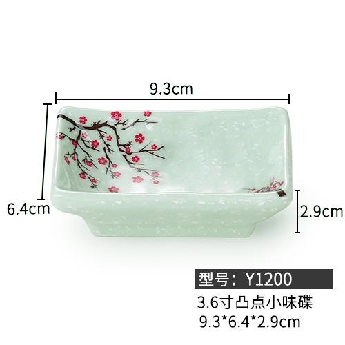 Melamin Soßenschale Teller im chinesischen Stil Schöne Blume Gewürzschalen Soja Essig Sushi Kochen Imitation Porzellan Geschirr