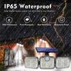 LED Solar Lights Outdoor 3 Head Motion Sensor 270 Wide Angle Illumination Super Bright Waterproof Remote Control Wall Lamp