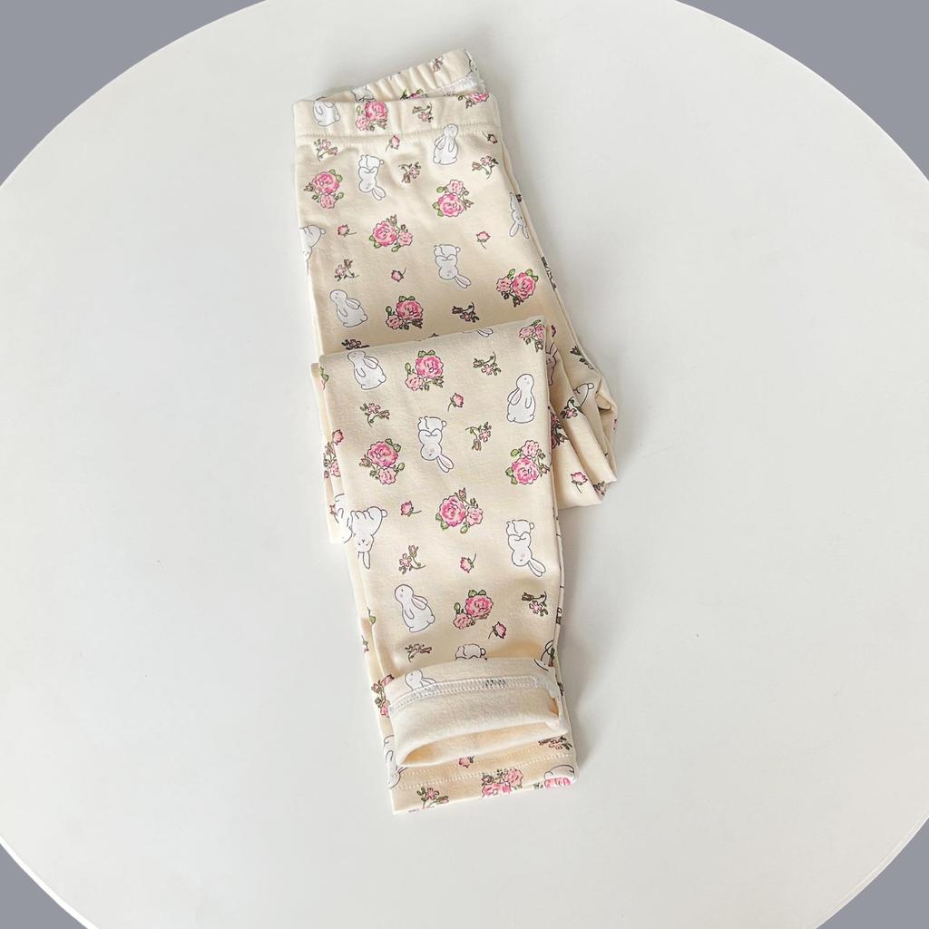 Autumn/Winter Girls' Cotton Thermal Leggings: Thick, Elastic, Slimming, Versatile